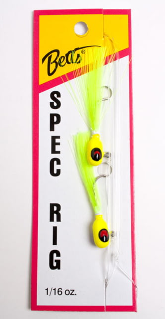 Betts Spec Rig 1/16 oz Chartreuse/Chartreuse 2/Pack