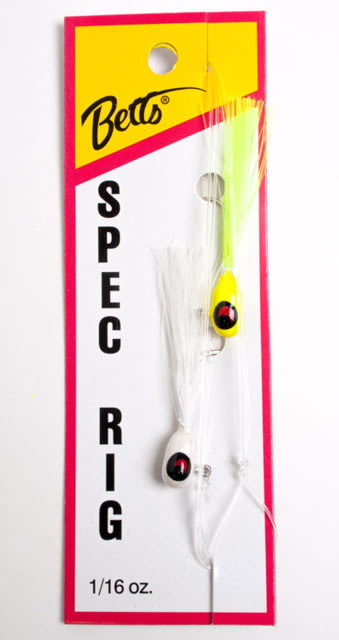 Betts Spec Rig 1/16 oz Chartreuse/White 2/Pack