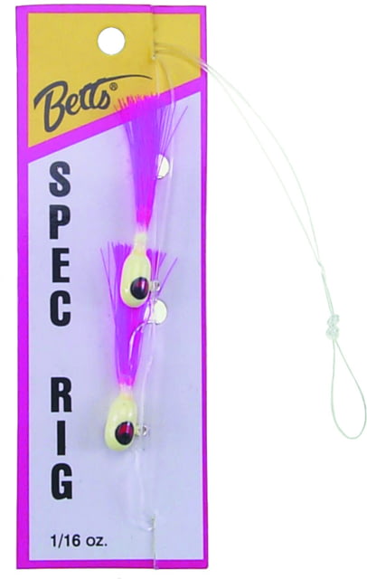 Betts Spec Rig 1/16 oz Shrimp Glo/Shrimp Glo 2/Pack