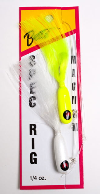 Betts Spec Rig 1/4 White/Chartreuse 2 Pc