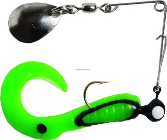 Betts Spin Curl Tail Lure Octopus Fishing Hook 1/32oz 12 Piece Catalpa/Black Stripes