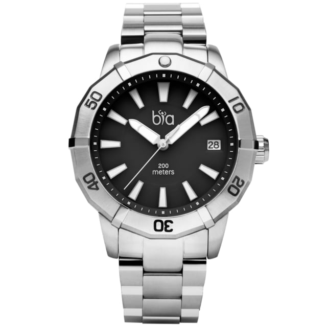 Bia Rosie Dive Watches Black Dial Ss Link Bracelet Steel One Size