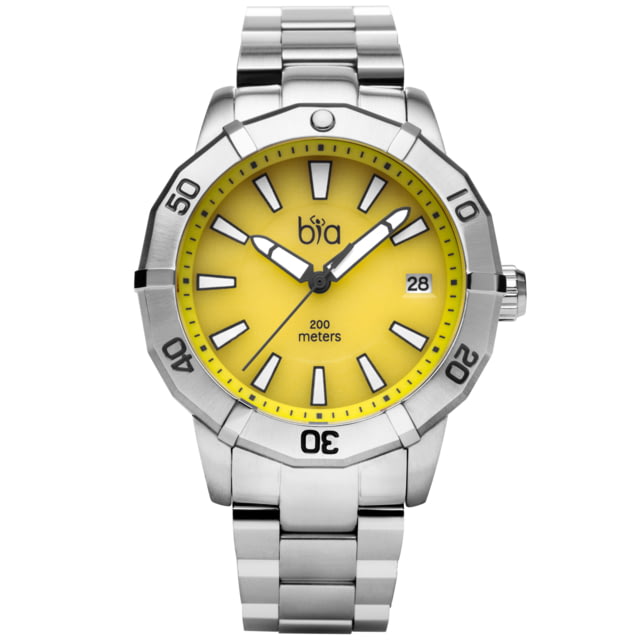 Bia Rosie Dive Watches Yellow Dial Ss Link Bracelet Steel One Size