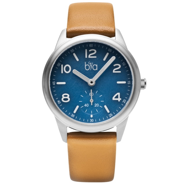 Bia Suffragette Watches Blue Dial Tan Strap Steel One Size