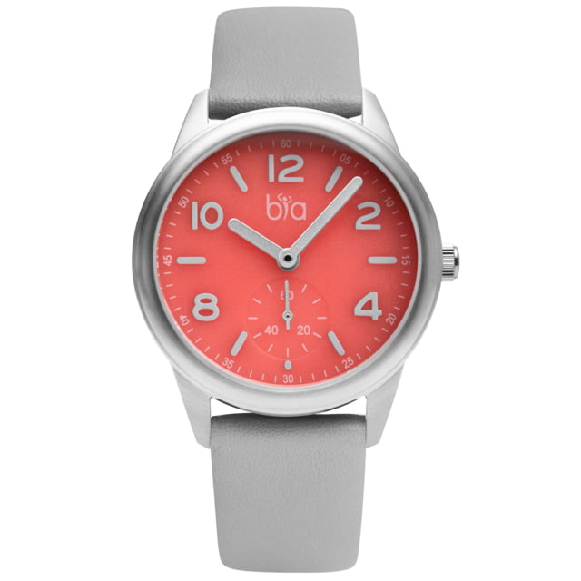 Bia Suffragette Watches Pink Dial Gray Strap Steel One Size