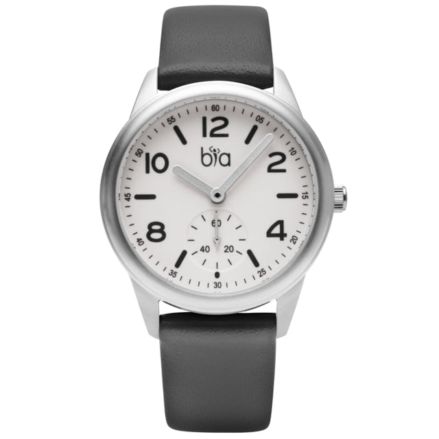 Bia Suffragette Watches White Dial Gray Strap Steel One Size