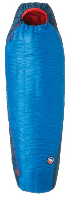 Big Agnes Anvil Horn 15 Sleeping Bag 650 DownTek - Men's Long Wide Left Blue/Red