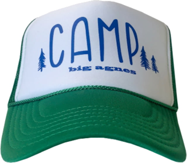 Big Agnes Camp Foam Front Trucker White/Kelly Green One Size