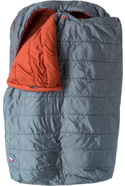 Big Agnes Dream Island 20 Fireline Eco Sleeping Bag Slate/Orange Double Wide 50in