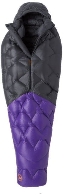 Big Agnes Fly Creek UL 25 Sleeping Bag Asphalt/Royal Purple Long