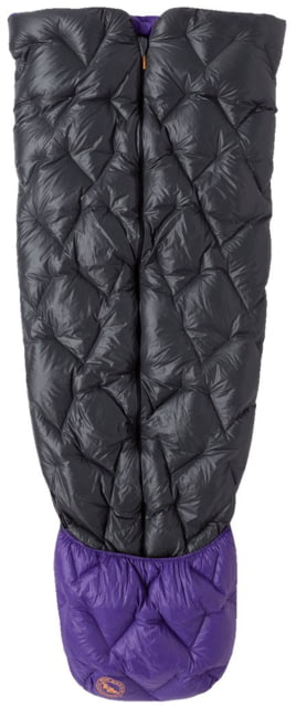 Big Agnes Fly Creek UL Zip Quilt 50 Sleeping Bag Asphalt/Royal Purple Long