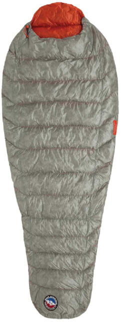Big Agnes Pluton UL 40 850 DownTek Sleeping Bag Gray/Pumpkin Long Left Zipper