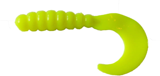 Big Bite Baits 2in Fat Grub Opaque Chat Glow