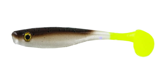 Big Bite Baits Suicide Shad Shad 5 3.5in Green Pumpkin/Pearl Belly/Chart Tail