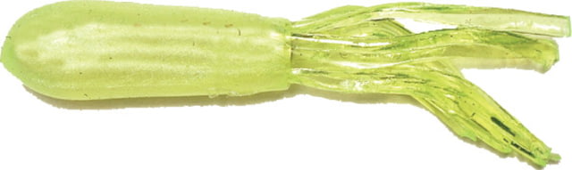 Big Bite Baits Crappie Tube Tube 10 0.5in Glow/Chartreuse