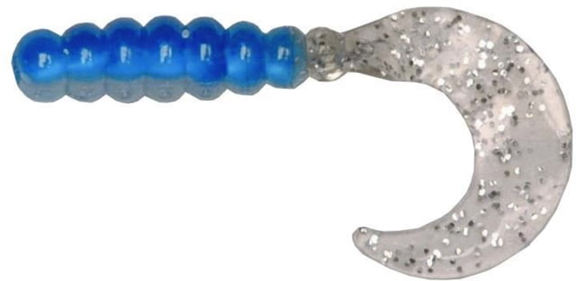 Big Bite Baits Fat Grub Curl Tail Grub 8 2in Blue/Silver