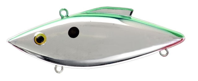 Bill Lewis Mini-Trap Hard Bait Chrome Green Back 1/4 oz