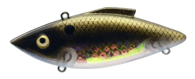 Bill Lewis Rat-L-Trap Lipless Crankbait Sinking Model #4 Hooks 3in Gold Mine Shad