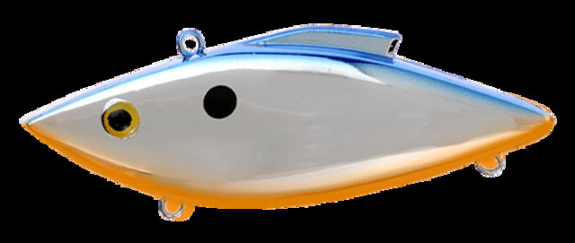 Bill Lewis Tiny-Trap Hard Bait Chrome Blue with Orange Belly 1/8 oz