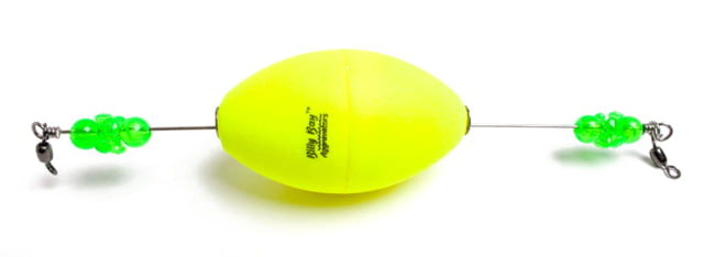 Billy Bay Click Clackers Aggravator Rig Unweighted 2-1/2in Oval Yellow 1Pk