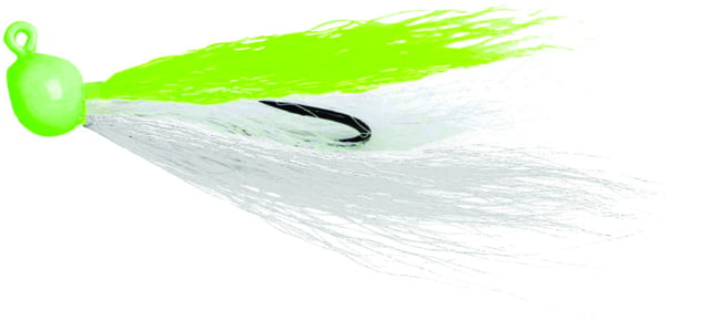 Billy Bay Flounder Fanatic Bucktail Jig Chartreuse 1/2oz 2 per Pack