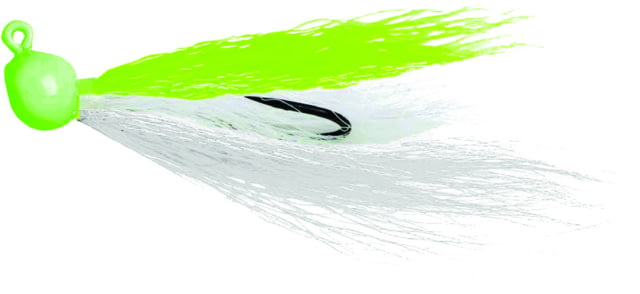 Billy Bay Flounder Fanatic Bucktail Jig Chartreuse 1/4oz 2 per Pack