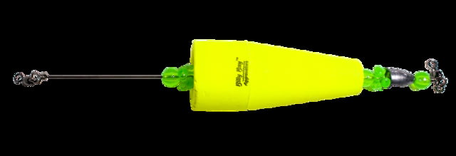 Billy Bay Pop N Gurgle Aggravator Popper Rig Yellow 1pk