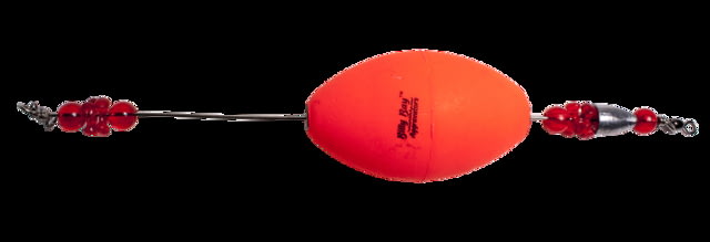 Billy Bay Weighted Click Clackers Aggravator Rig Wgt 2-1/2in Oval Red 1pk
