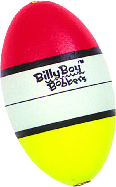 Billy Boy Bobbers Oval Slip Foam Floats w/Bobber Stop & Bead 2-1/2in Multistripe