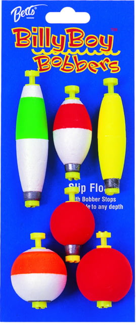 Billy Boy Bobbers Weighted Snap-On Float Assorted 6Pc