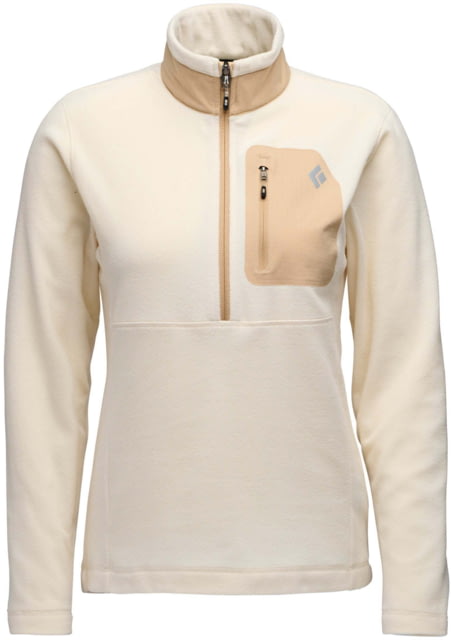 Black Diamond Black Diamond Rift Half-Zip Fleece Jacket - Women's Chalk-Khaki Small