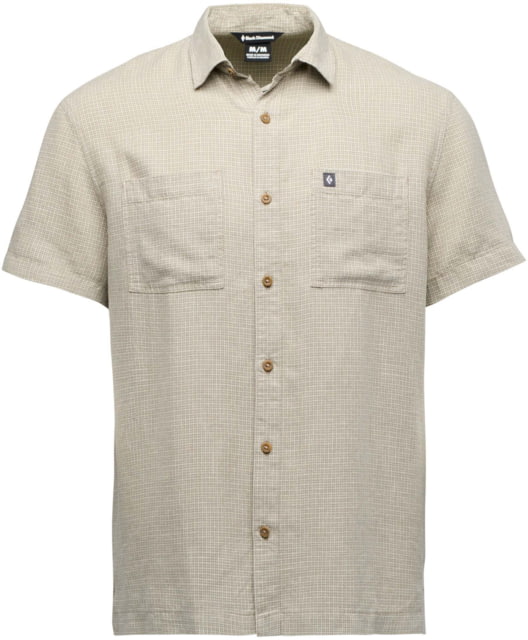 Black Diamond Black Diamond Scenic Route Short Sleeve Shirt - Men's Pine Smoke-Chalk Extra Large