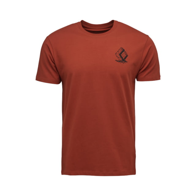 Black Diamond Boulder Short Sleeve T-Shirt - Men's Burnt Sienna Medium