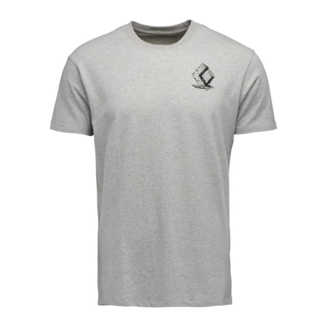 Black Diamond Boulder Short Sleeve T-Shirt - Men's Nickel Heather Small