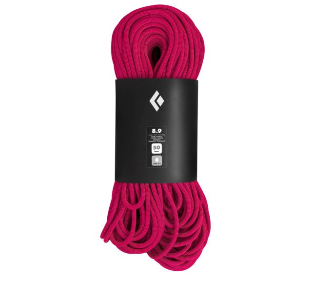 Black Diamond Climbing 8.9 mm Dry Rope Ultra Pink 50m