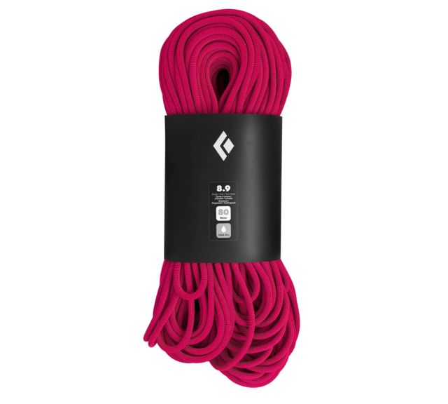 Black Diamond Climbing 8.9 mm Dry Rope Ultra Pink 80m