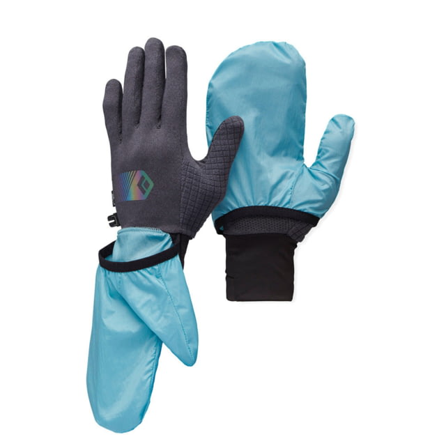 Black Diamond Deploy Wind Hood Gloves Carbon/Glacier Large