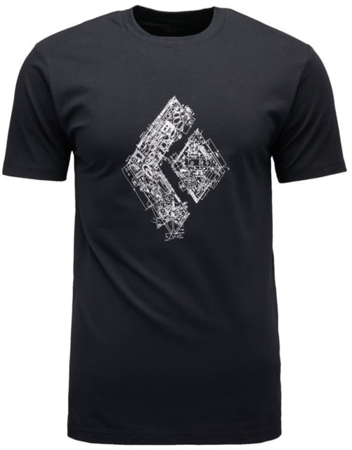 Black Diamond Engineered Diamond Short Sleeve Tee - Men's Black Medium