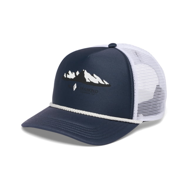 Black Diamond Black Diamond Flat Bill Trucker Hat Charcoal/White Mountainscape