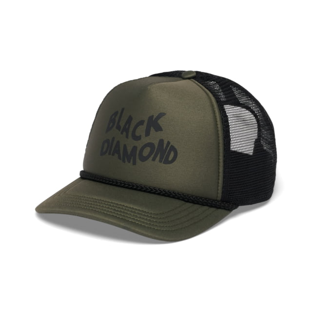 Black Diamond Black Diamond Flat Bill Trucker Hat Tundra/Black Wavy