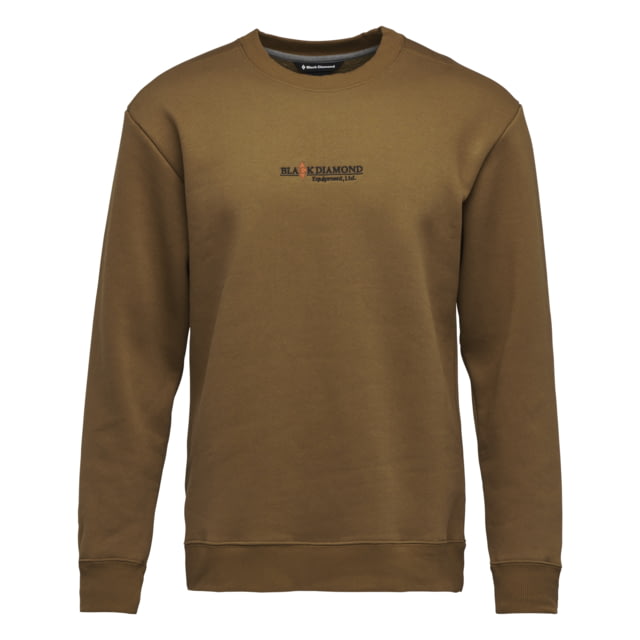Black Diamond Heritage Wordmark Crewneck - Men's Dark Curry Large