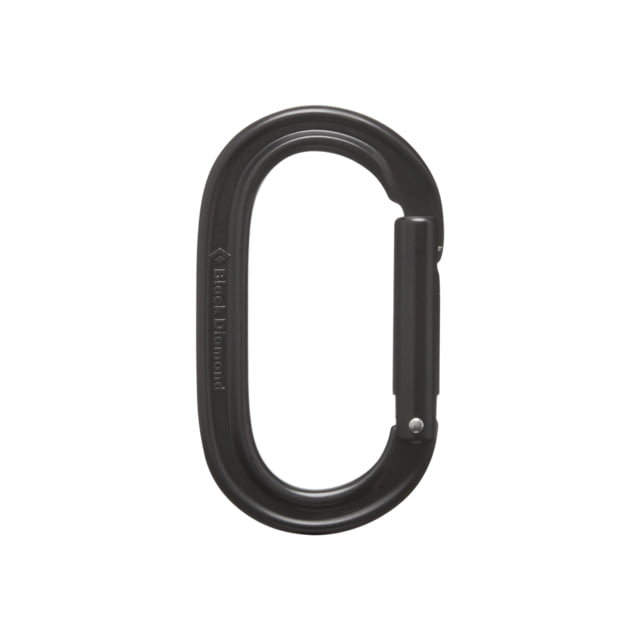 Black Diamond Oval Keylock Carabiner Black One Size