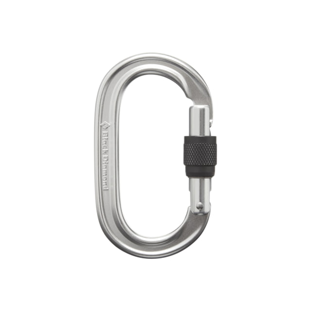 Black Diamond Oval Keylock Screwgate Carabiner Polished One Size