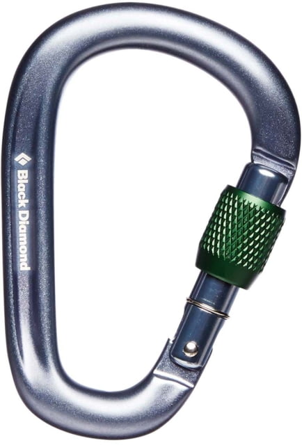 Black Diamond Pearlock Screwgate Carabiner Gray One Size