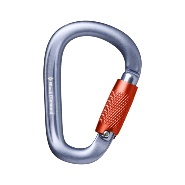 Black Diamond Pearlock Twistlock Carabiner Gray One Size