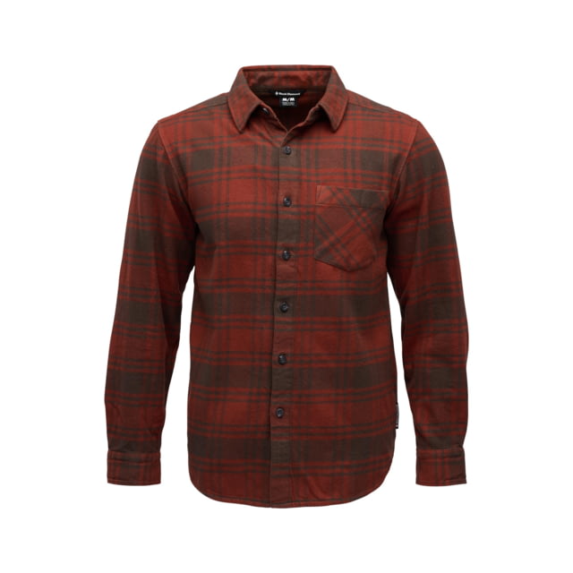 Black Diamond Black Diamond Project Flannel - Men's Basalt/Iron Red Plaid Medium