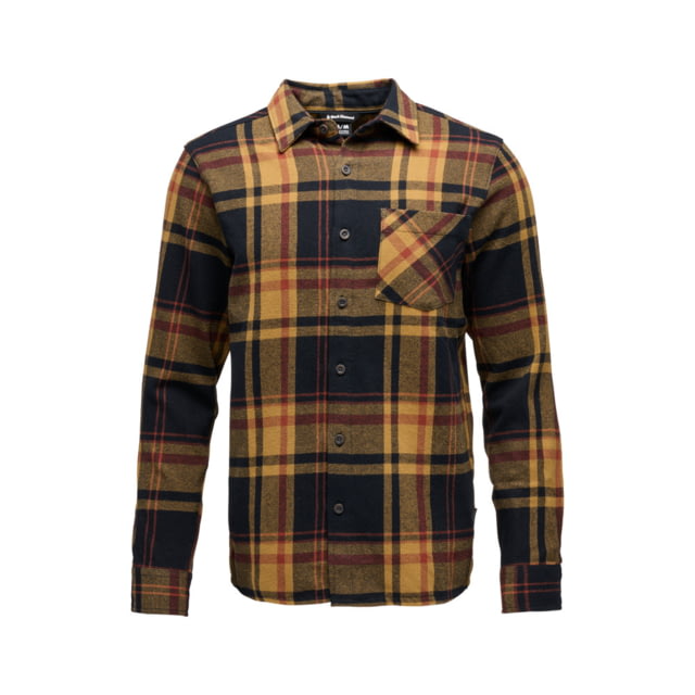 Black Diamond Project Flannel - Men's Black/Flax Plaid Medium