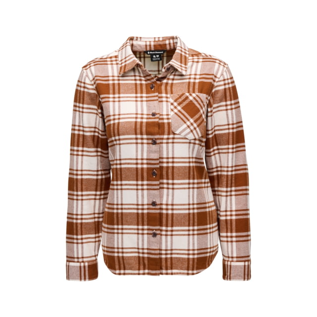 Black Diamond Project Flannel - Women's Clay/Off White Plaid Large