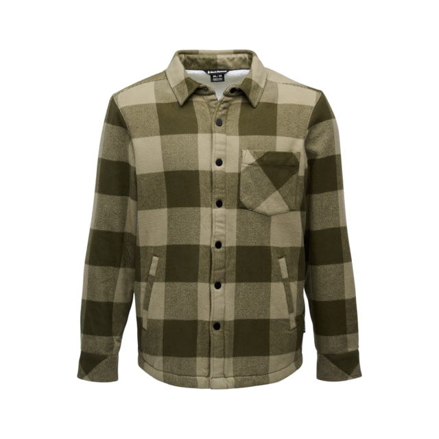 Black Diamond Project Heavy Flannel - Men's Dark Moss/Pine Smoke Small