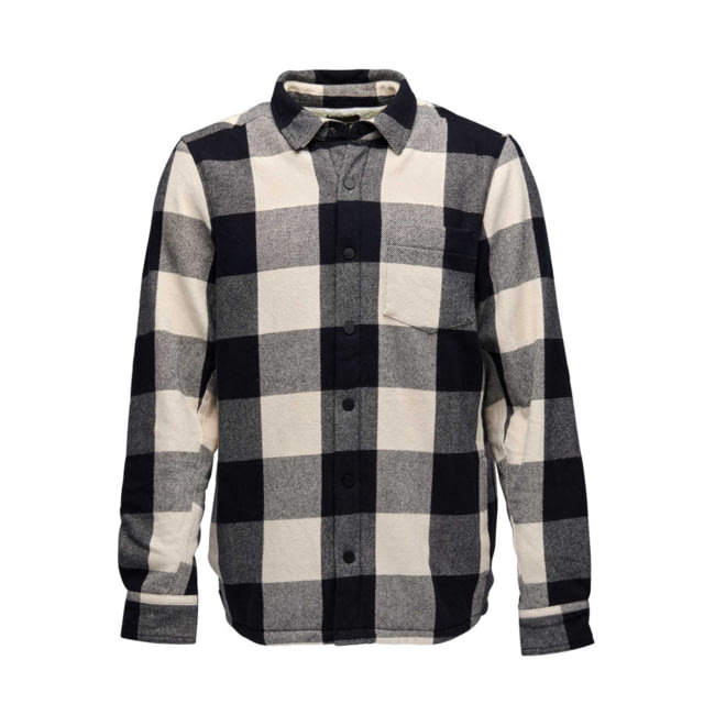 Black Diamond Project Lined Flannel - Men's Black/Off White Plaid Large